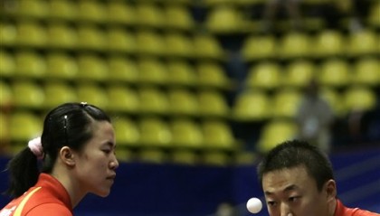  梅总双打默契配合，美网混双决赛勇夺桂冠