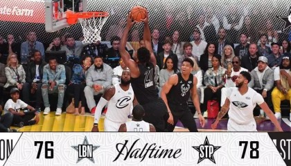  NBA全明星赛落幕，詹姆斯队险胜库里队