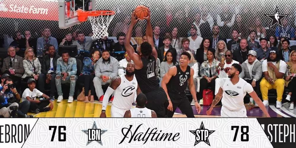 NBA全明星赛落幕，詹姆斯队险胜库里队